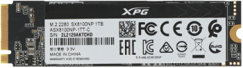 Накопитель SSD A-Data PCIe 3.0 x4 1TB ASX8100NP-1TT-C