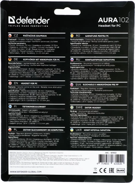 Наушники с микрофоном Defender Aura 102
