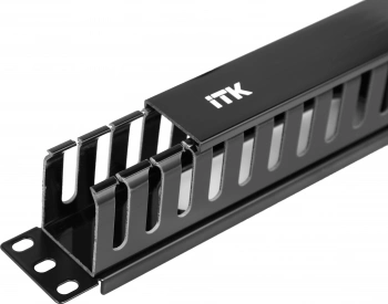 Кабельный органайзер горизонтальный ITK CO05-1PC 1U шир.:19