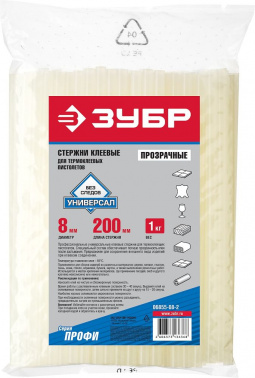 Клеевые стержни для клеевого пистолета Зубр  06855-08-2