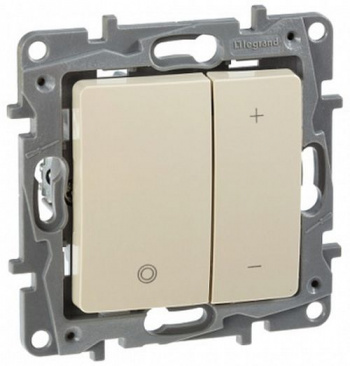 Диммер Legrand Etika скрыт. кноп. IP20 слоновая кость (672318)