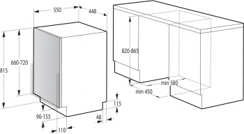 Посудомоечная машина встраив. Gorenje GV520E10