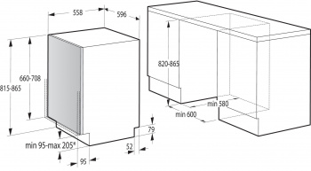 Посудомоечная машина встраив. Gorenje GV62040