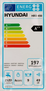 Посудомоечная машина встраив. Hyundai HBD 450