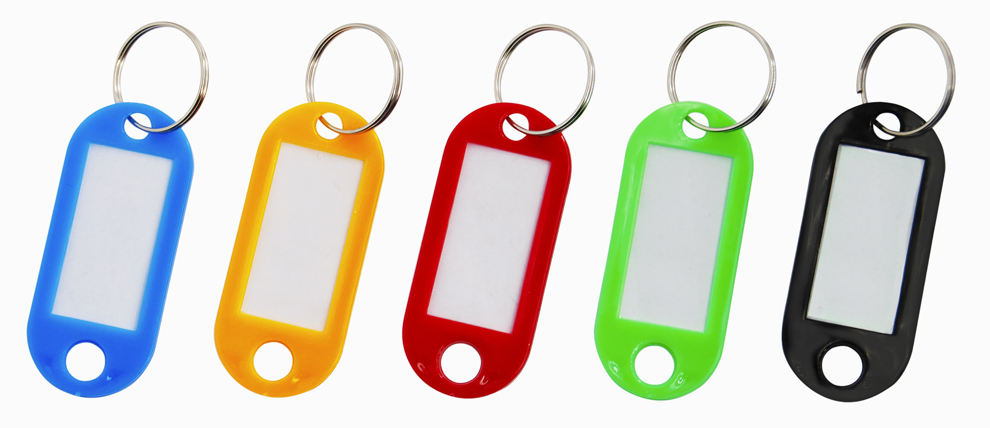 Бирка для ключей Silwerhof 1412729 инфо-окно ассорти (упак.:10шт) пластиковый пакет