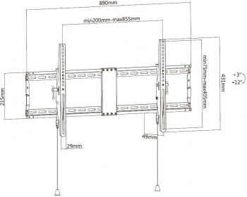 Кронштейн для телевизора Ultramounts UM840T