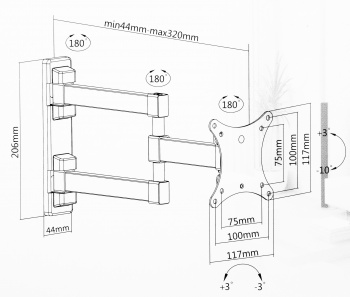 Кронштейн для телевизора Ultramounts UM893
