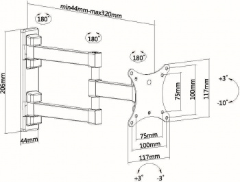 Кронштейн для телевизора Ultramounts UM893