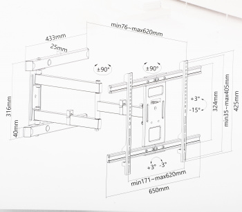 Кронштейн для телевизора Ultramounts UM911