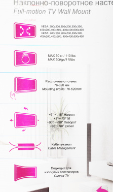 Кронштейн для телевизора Ultramounts UM911