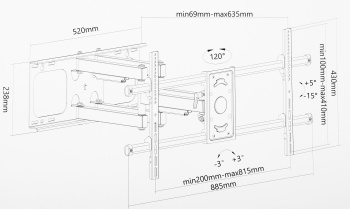 Кронштейн для телевизора Ultramounts UM913