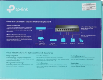 Коммутатор TP-Link  TL-SF1008LP