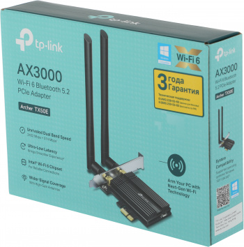 Сетевой адаптер Wi-Fi + Bluetooth TP-Link Archer TX50E