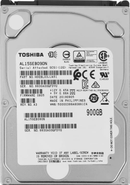 Жесткий диск Toshiba SAS 3.0 900GB  AL15SEB090N