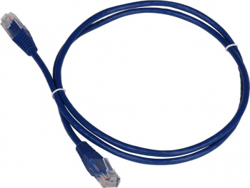 Патч-корд Lanmaster TWT-45-45-0.15-BL RJ-45 вил.-вилка RJ-45 кат.5E 0.15м синий ПВХ (уп.:1шт)