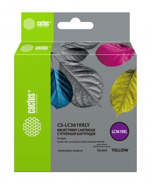 Картридж струйный Cactus CS-LC3619XLY