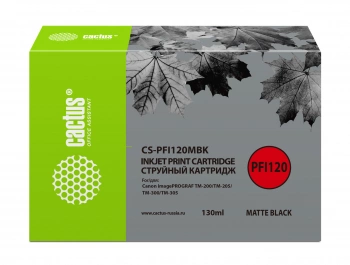 Картридж струйный Cactus CS-PFI120MBK