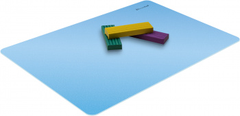Доска для лепки Silwerhof 957015 Pearl прямоугольная A4 пластик голубой