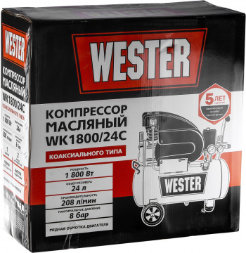 Компрессор поршневой Wester WK1800/24C