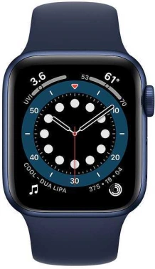 Смарт-часы Apple Watch Series 6 40мм OLED корп.синий рем.темный ультрамарин разм.брасл.:130-200мм (MG143RU/A)