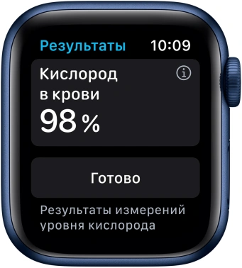 Смарт-часы Apple Watch Series 6 40мм OLED корп.синий рем.темный ультрамарин разм.брасл.:130-200мм (MG143RU/A)