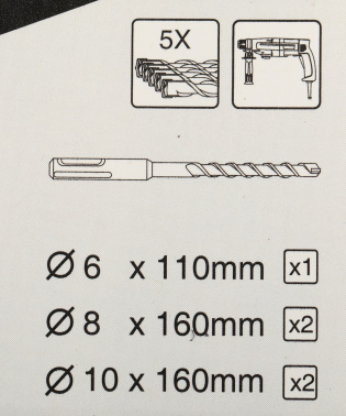 Набор буров Makita B-54704