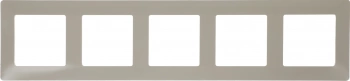 Рамка Legrand Valena Life 754045 накладная 5x горизонтальный монтаж поликарбонат слоновая кость