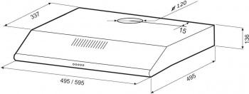 Вытяжка козырьковая Krona Olivia 500