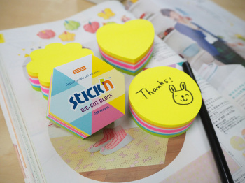 Блок самоклеящийся бумажный Stick`n 21827 61x70мм 250лист. неон ассорти 