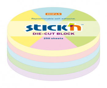 Блок самоклеящийся бумажный Stick`n 21829 67x67мм 250лист. пастель ассорти 