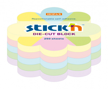 Блок самоклеящийся бумажный Stick`n 21832 67x67мм 250лист. пастель ассорти 