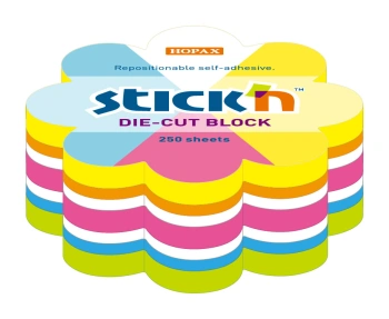 Блок самоклеящийся бумажный Stick`n 21833 67x67мм 250лист. неон ассорти 