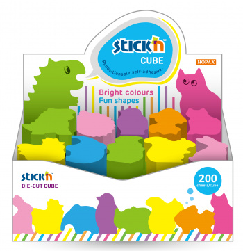 Блок самоклеящийся бумажный Stick`n 21791 64x67мм 200лист. ассорти 