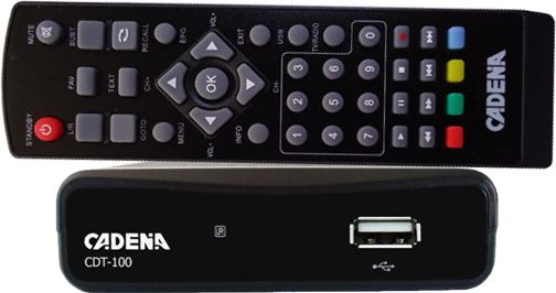 Ресивер DVB-T2 Cadena CDT-100 (TC)