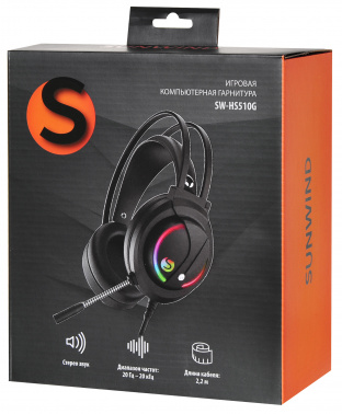 Наушники с микрофоном SunWind SW-HS510G