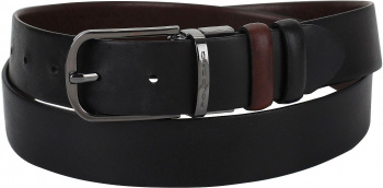 Ремень мужской Piquadro Black Square CU4877B3/TMN регулир. 125х3.5см темно-коричневый/черный натур.кожа