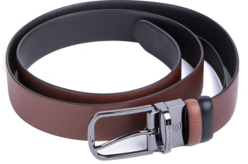 Ремень мужской Piquadro Black Square CU4877B3/TMN регулир. 125х3.5см темно-коричневый/черный натур.кожа