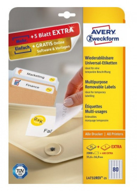 Этикетки Avery Zweckform L4732REV-25