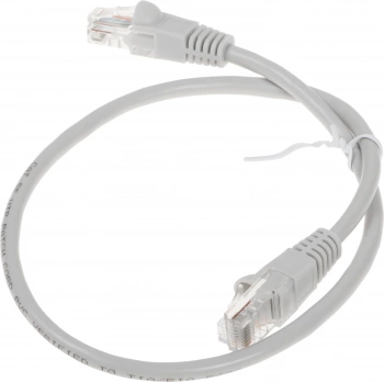 Патч-корд Buro UTP 4 пары cat.5E CCA molded 0.5м серый RJ-45 (m)-RJ-45 (m) (UTP-5E-0,5M-G)