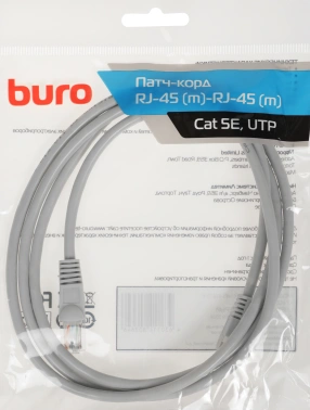 Патч-корд Buro UTP-5E-1.5M-G