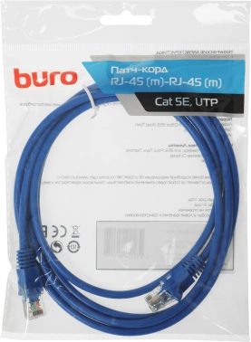 Патч-корд Buro UTP-5E-2M-BL