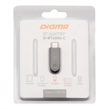 Адаптер USB Type-C Digma D-BT400U-C