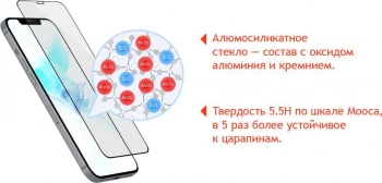 Защитное стекло для экрана uBear Ext Nano Antibact