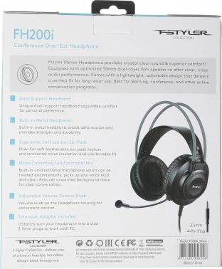 Наушники с микрофоном A4Tech Fstyler FH200i