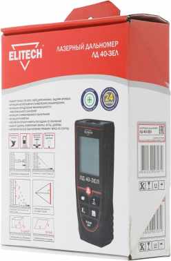 Лазерный дальномер Elitech  ЛД 40-ЗЕЛ