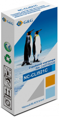 Картридж струйный G&G NC-CLI521C