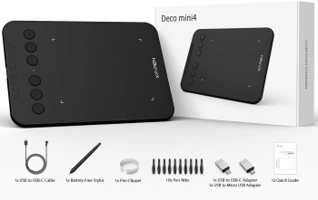 Графический планшет XPPen Deco Mini 4