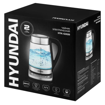 Чайник электрический Hyundai HYK-G3026