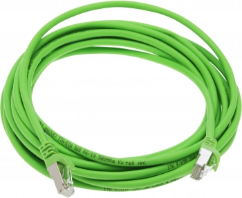 Патч-корд ITK PC02-C5EFL-5M FTP RJ-45 вил.-вилка RJ-45 кат.5E 5м зеленый LSZH (уп.:1шт)