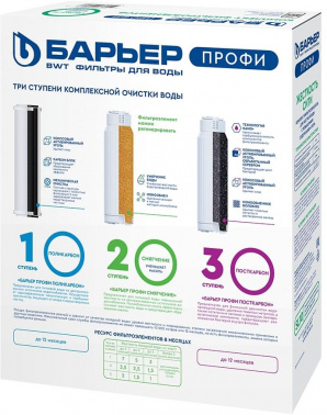 Комплект картриджей Барьер Профи Жесткость Сити